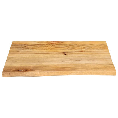 Piano Tavolo Bordi Vivi 60x60x3,8 cm in Legno Massello di Mango