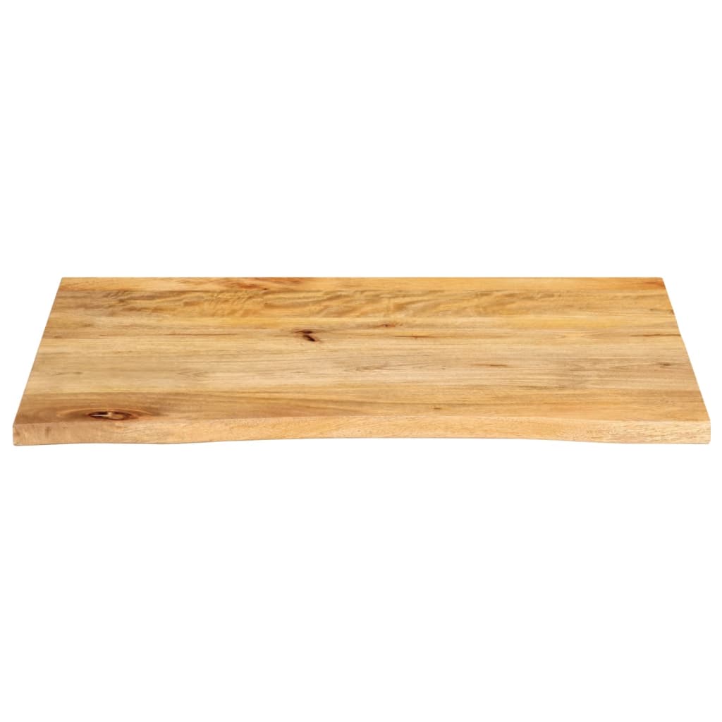 Piano Tavolo Bordi Vivi 70x60x3,8 cm in Legno Massello di Mango