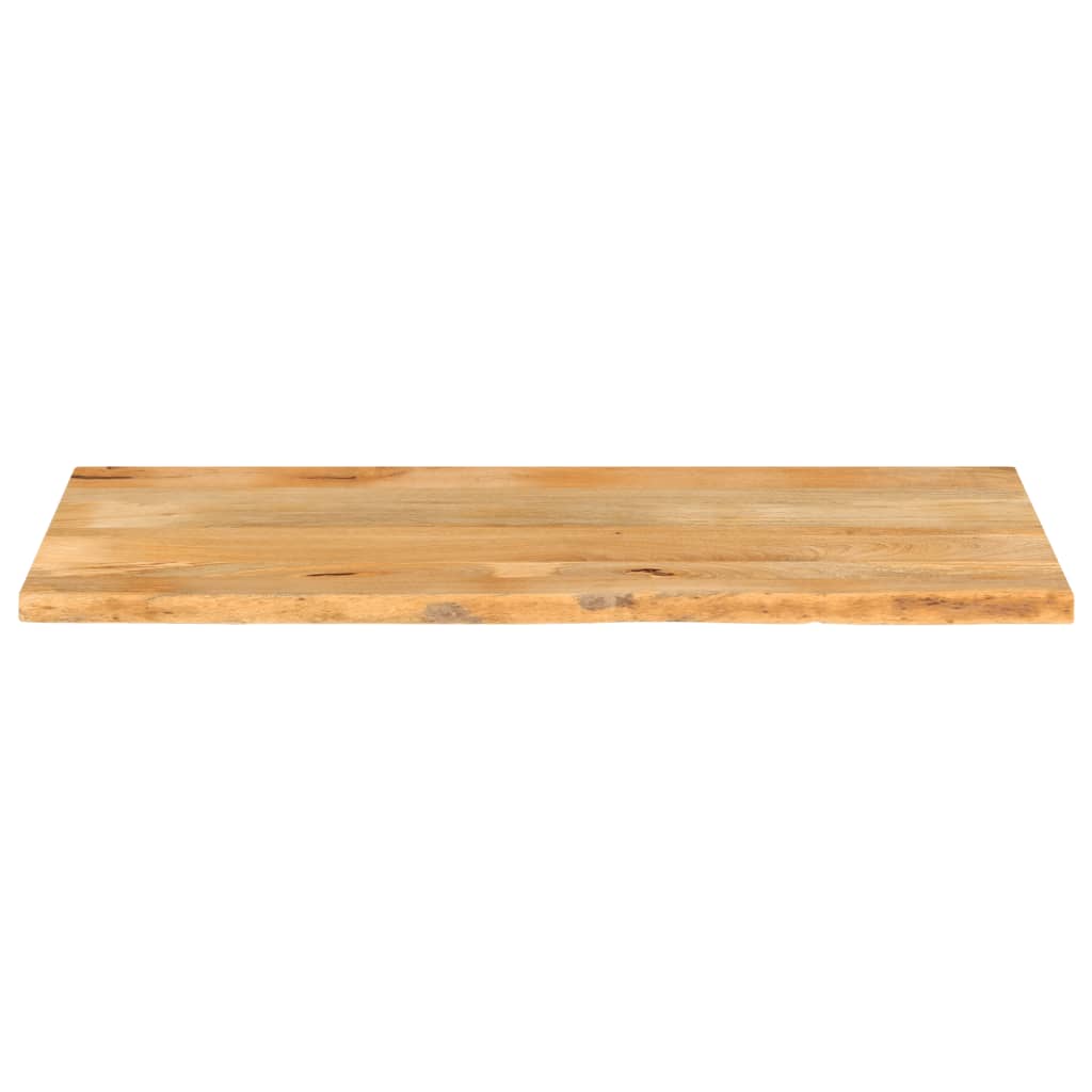 Piano Tavolo Bordi Vivi 140x60x3,8cm in Legno Massello di Mango
