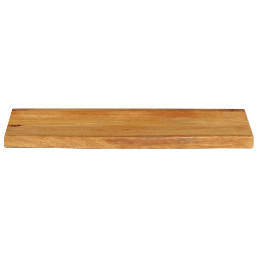 Piano Tavolo Bordi Vivi 70x20x2,5 cm in Legno Massello di Mango