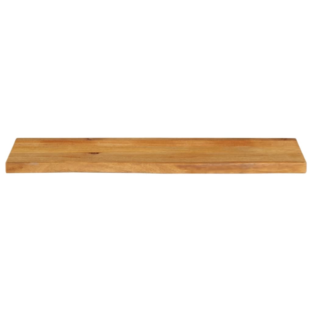 Piano Tavolo Bordi Vivi 100x20x2,5cm in Legno Massello di Mango