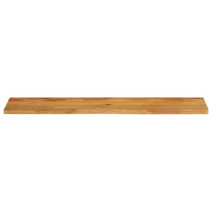 Piano Tavolo Bordi Vivi 140x20x2,5cm in Legno Massello di Mango