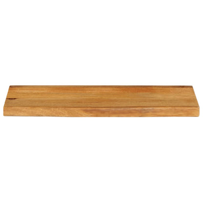 Piano Tavolo Bordi Vivi 80x30x2,5 cm in Legno Massello di Mango