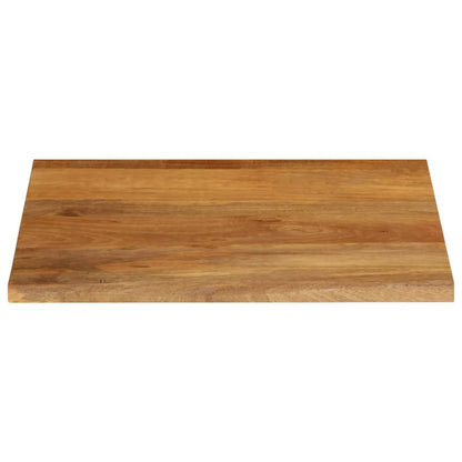 Piano Tavolo Bordi Vivi 40x40x2,5 cm in Legno Massello di Mango