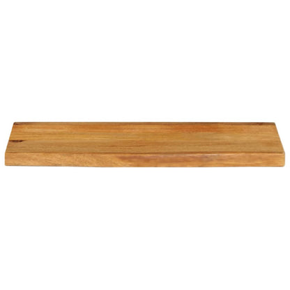Piano Tavolo Bordi Vivi 90x40x2,5 cm in Legno Massello di Mango