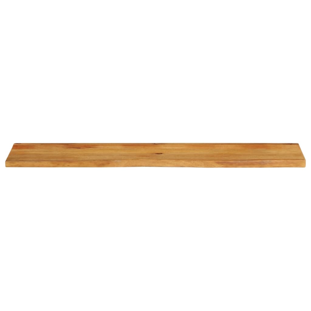 Piano Tavolo Bordi Vivi 140x40x2,5 cm Legno Massello di Mango