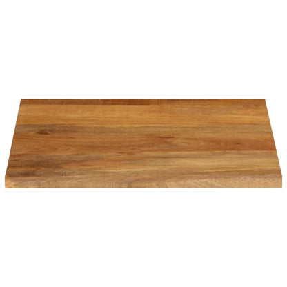 Piano Tavolo Bordi Vivi 80x80x2,5 cm in Legno Massello di Mango