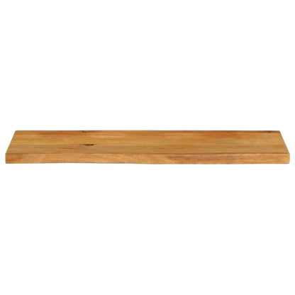 Piano Tavolo Bordi Vivi 120x20x3,8cm in Legno Massello di Mango