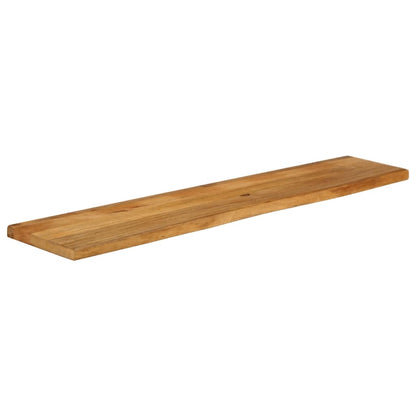 Piano Tavolo Bordi Vivi 140x20x3,8cm in Legno Massello di Mango
