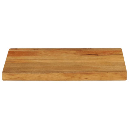 Piano Tavolo Bordi Vivi 40x30x3,8 cm in Legno Massello di Mango