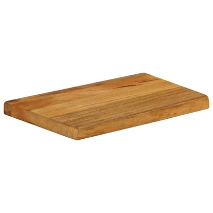 Piano Tavolo Bordi Vivi 60x30x3,8 cm in Legno Massello di Mango