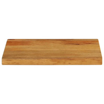 Piano Tavolo Bordi Vivi 60x30x3,8 cm in Legno Massello di Mango
