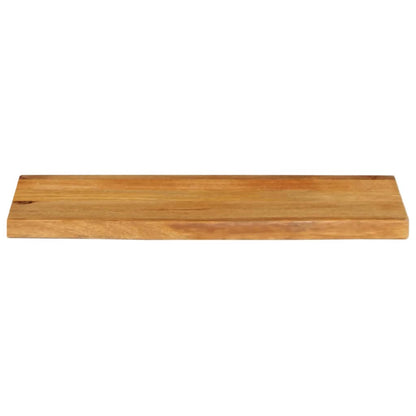 Piano Tavolo Bordi Vivi 70x30x3,8 cm in Legno Massello di Mango