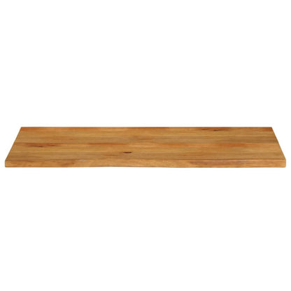 Piano Tavolo Bordi Vivi 140x60x3,8cm in Legno Massello di Mango