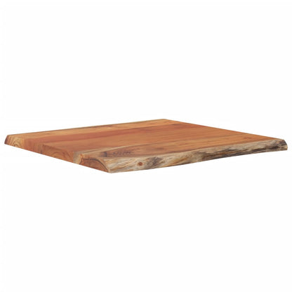 Piano Tavolo 40x40x2,5 cm Rettangolare Legno Acacia Bordi Vivi