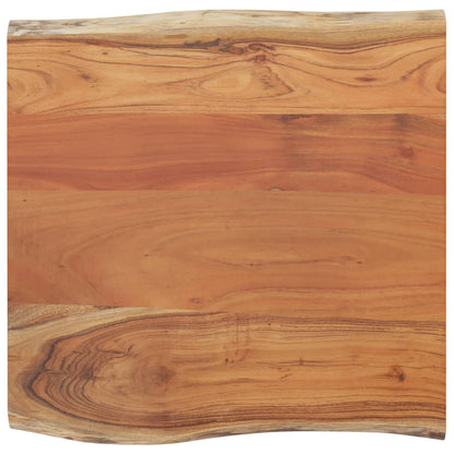 Piano Tavolo 40x40x2,5 cm Rettangolare Legno Acacia Bordi Vivi
