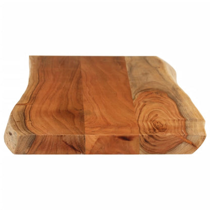 Piano Tavolo 90x40x3,8 cm Rettangolare Legno Acacia Bordi Vivi