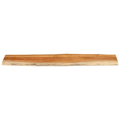 Piano Tavolo 180x40x3,8 cm Rettangolare Legno Acacia Bordi Vivi