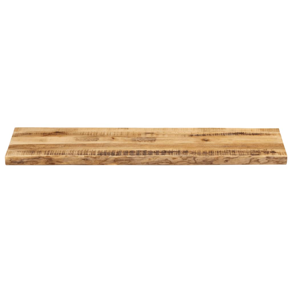 Piano Tavolo Bordi Vivi 120x40x2,5 cm Legno di Mango Grezzo