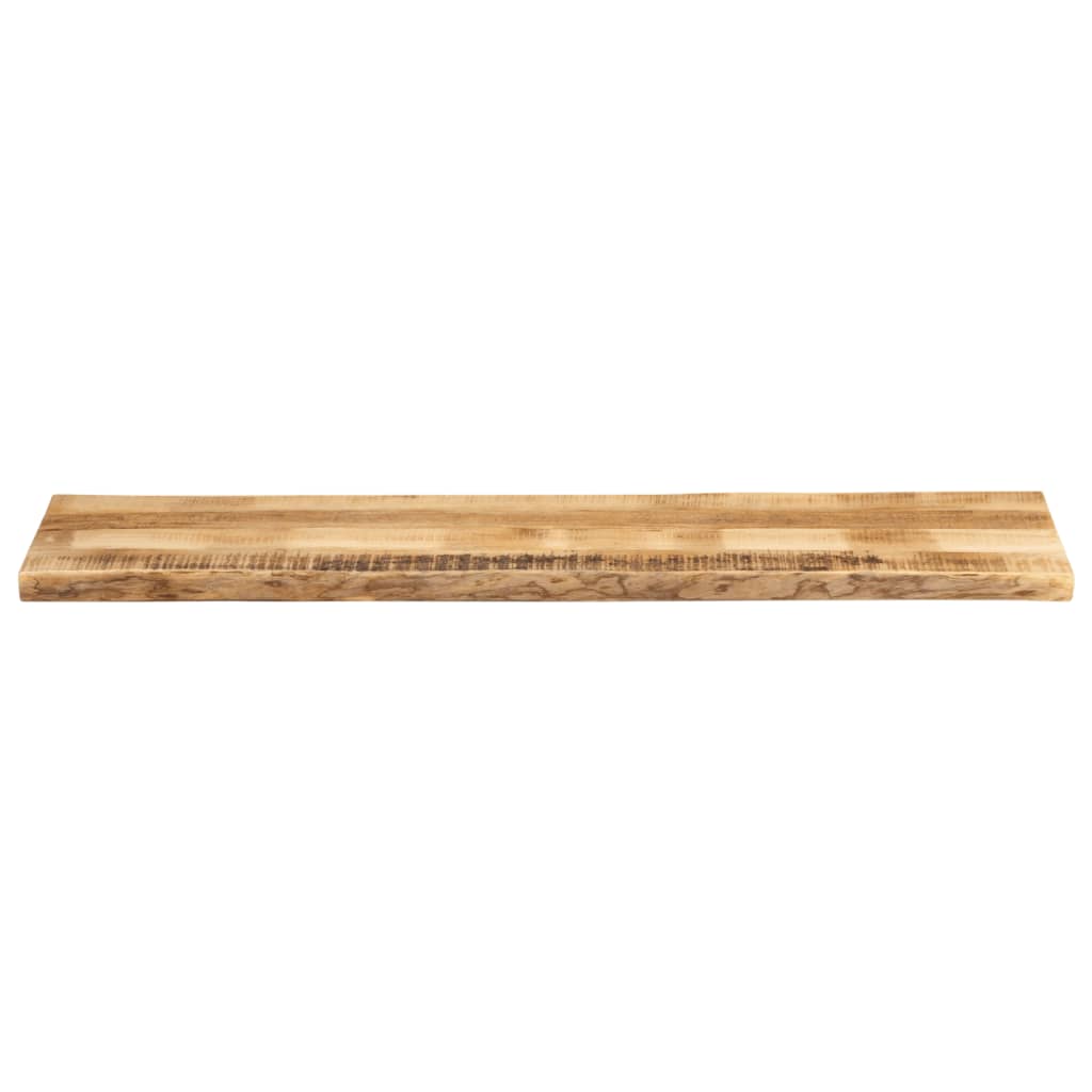 Piano Tavolo Bordi Vivi 160x40x2,5 cm Legno di Mango Grezzo