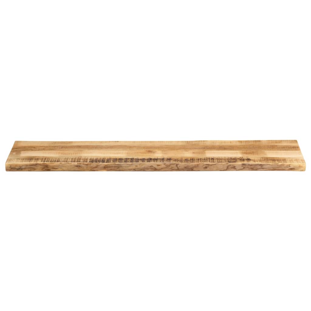 Piano Tavolo Bordi Vivi 180x40x2,5 cm Legno di Mango Grezzo