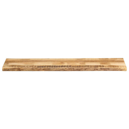 Piano Tavolo Bordi Vivi 180x40x2,5 cm Legno di Mango Grezzo