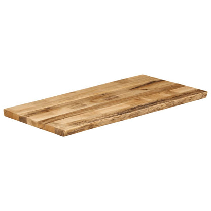 Piano Tavolo Bordi Vivi 110x60x2,5 cm Legno di Mango Grezzo