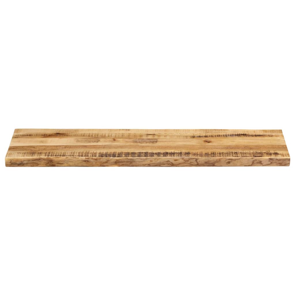 Piano Tavolo Bordi Vivi 110x40x3,8 cm Legno di Mango Grezzo