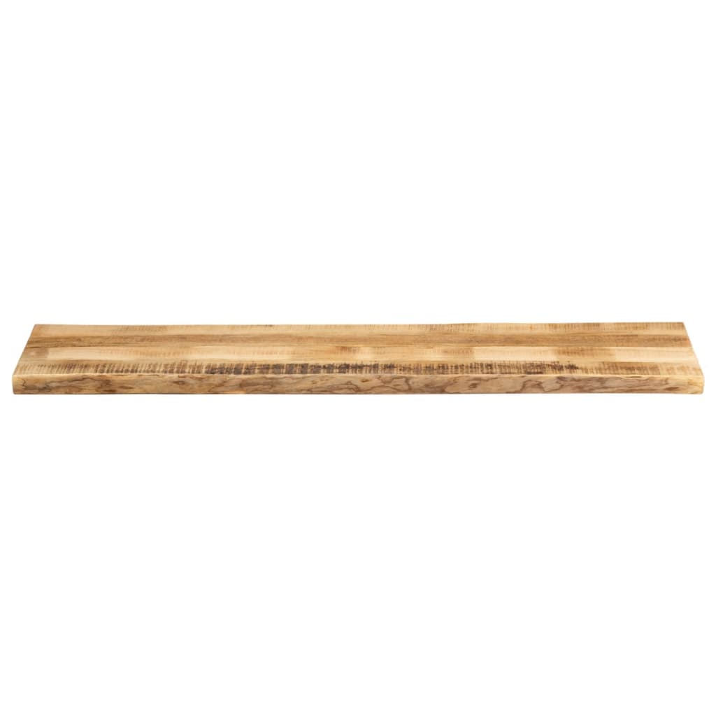 Piano Tavolo Bordi Vivi 160x40x3,8 cm Legno di Mango Grezzo