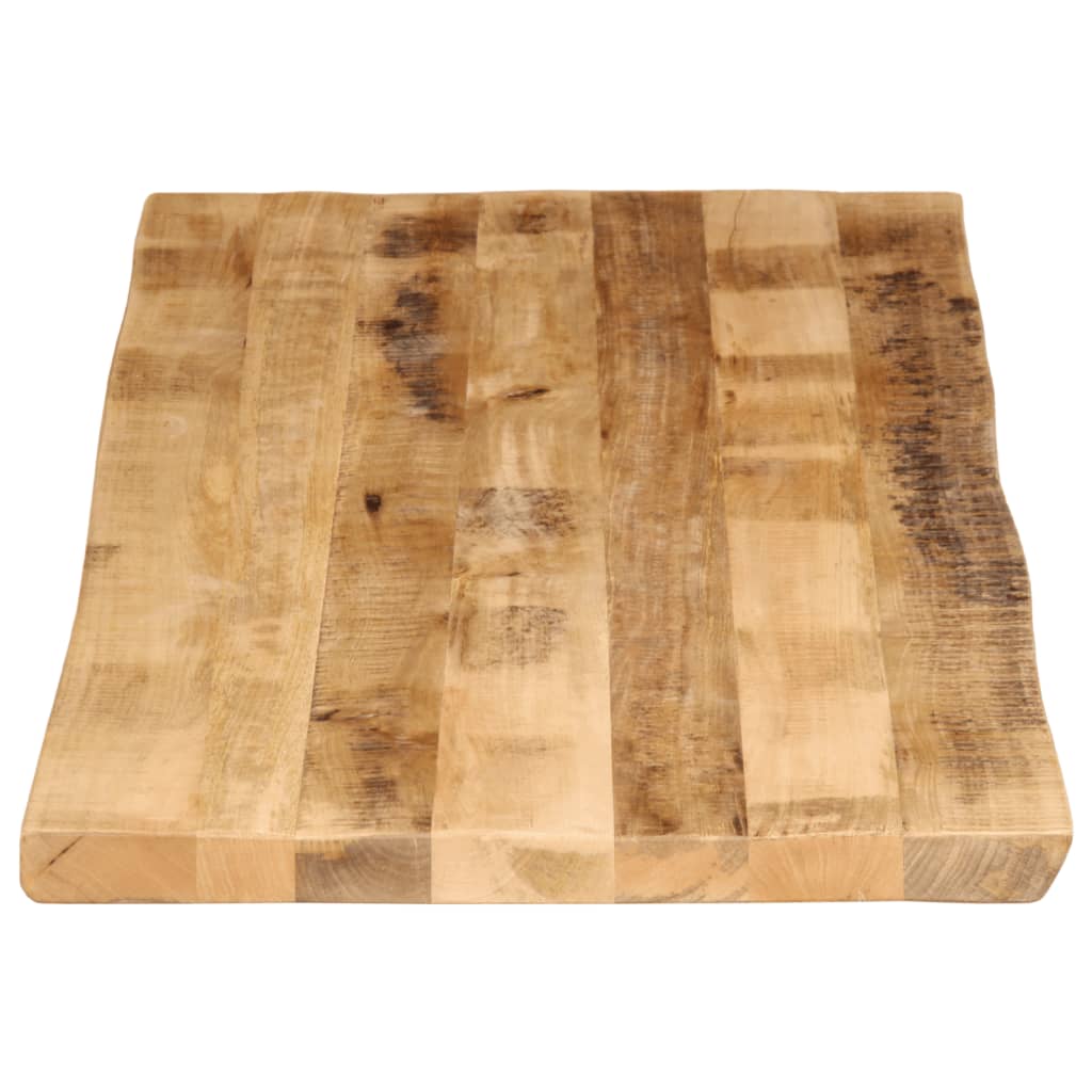Piano Tavolo Bordi Vivi 140x60x3,8 cm Legno di Mango Grezzo
