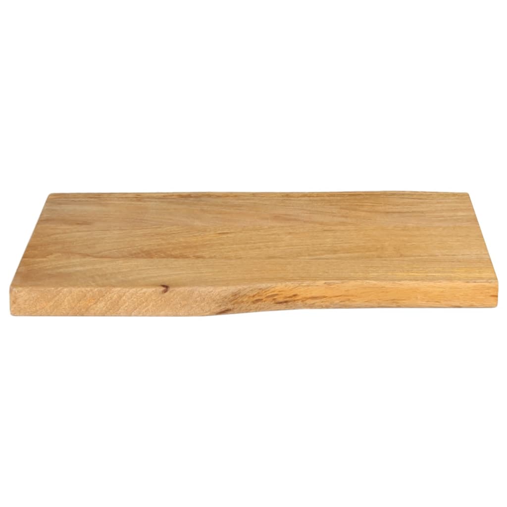 Piano Tavolo 70x40x2,5 cm Bordi Vivi in Legno Massello di Mango