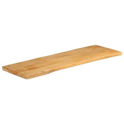 Piano Tavolo 110x40x2,5 cm Bordi Vivi in Legno Massello Mango