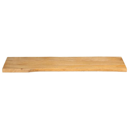 Piano Tavolo 140x40x2,5 cm Bordi Vivi in Legno Massello Mango