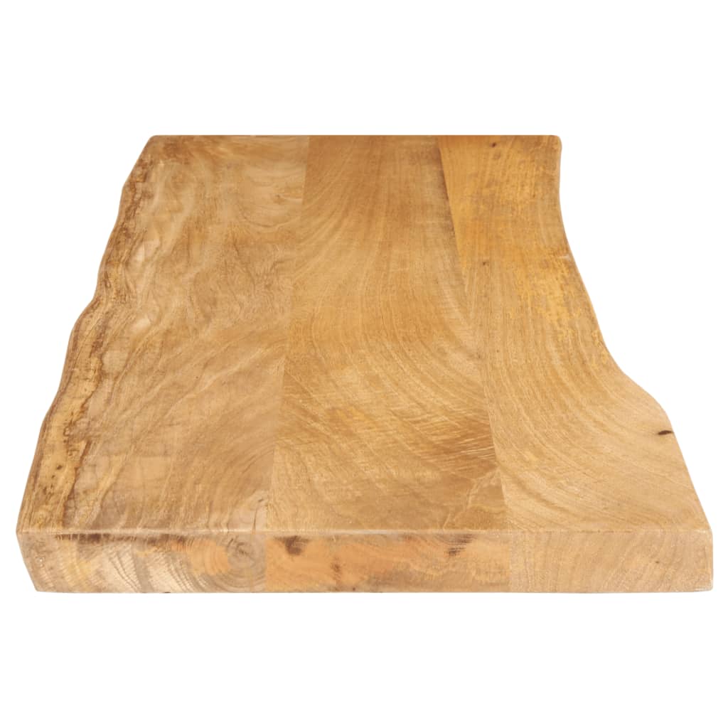 Piano Tavolo 140x40x2,5 cm Bordi Vivi in Legno Massello Mango