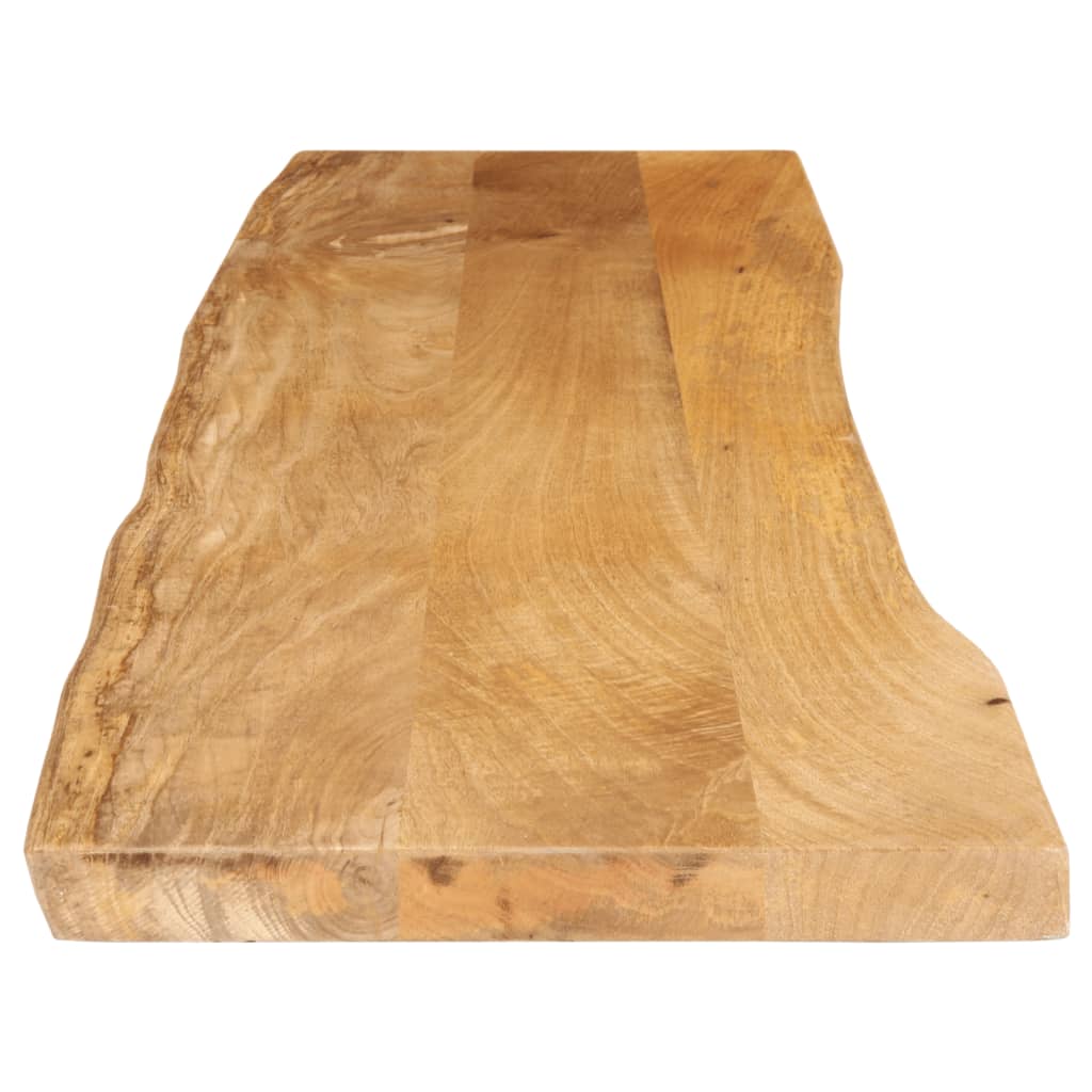Piano Tavolo 160x40x2,5 cm Bordi Vivi in Legno Massello Mango
