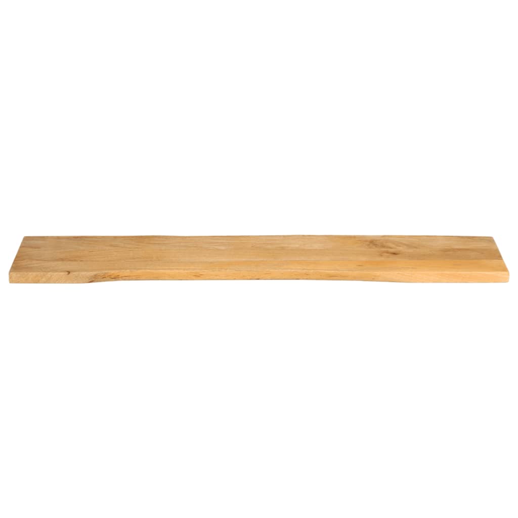 Piano Tavolo 180x40x2,5 cm Bordi Vivi in Legno Massello Mango
