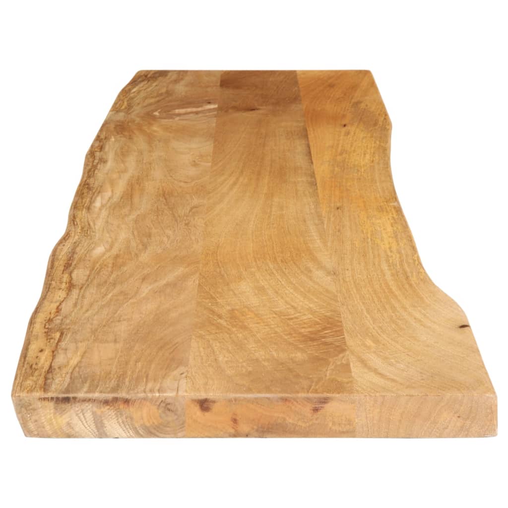 Piano Tavolo 180x40x2,5 cm Bordi Vivi in Legno Massello Mango