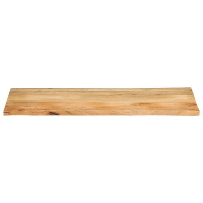 Piano Tavolo 140x60x2,5 cm Bordi Vivi in Legno Massello Mango