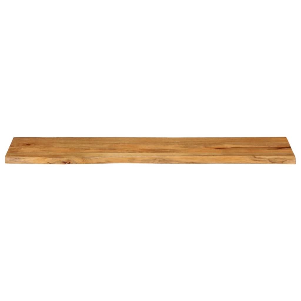 Piano Tavolo 160x40x2,5 cm Bordi Vivi in Legno Massello Mango