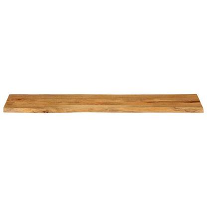 Piano Tavolo 160x40x2,5 cm Bordi Vivi in Legno Massello Mango