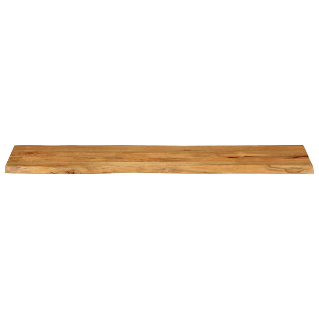 Piano Tavolo 180x40x2,5 cm Bordi Vivi in Legno Massello Mango