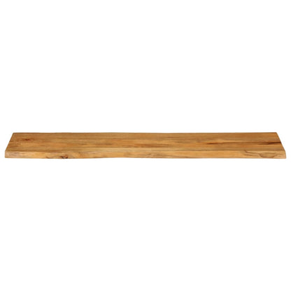 Piano Tavolo 180x40x2,5 cm Bordi Vivi in Legno Massello Mango