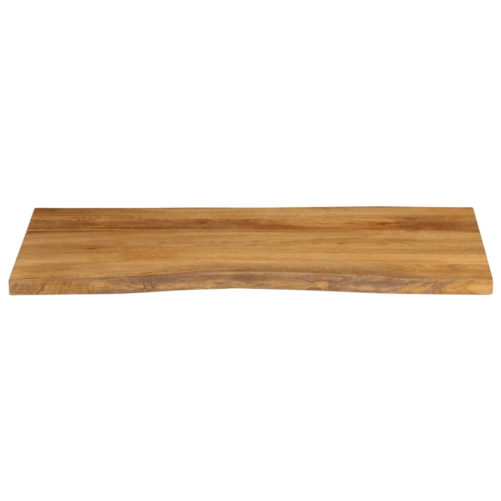 Piano Tavolo 110x60x2,5 cm Bordi Vivi in Legno Massello Mango