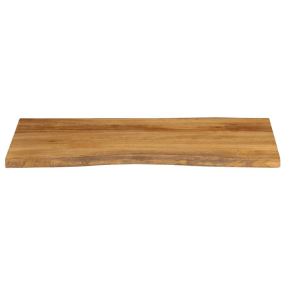 Piano Tavolo 110x60x2,5 cm Bordi Vivi in Legno Massello Mango