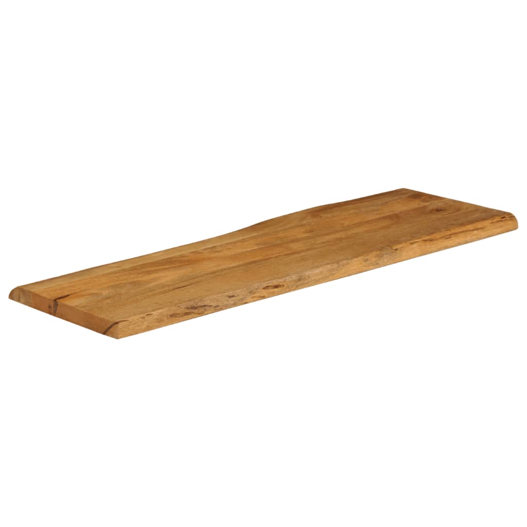 Piano Tavolo 110x40x3,8 cm Bordi Vivi in Legno Massello Mango