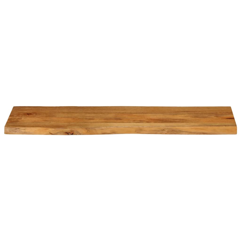 Piano Tavolo 110x40x3,8 cm Bordi Vivi in Legno Massello Mango