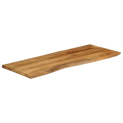 Piano Tavolo 140x60x3,8 cm Bordi Vivi in Legno Massello Mango