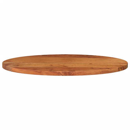 Piano Tavolo 80x40x2,5cm Ovale in Legno Massello di Acacia