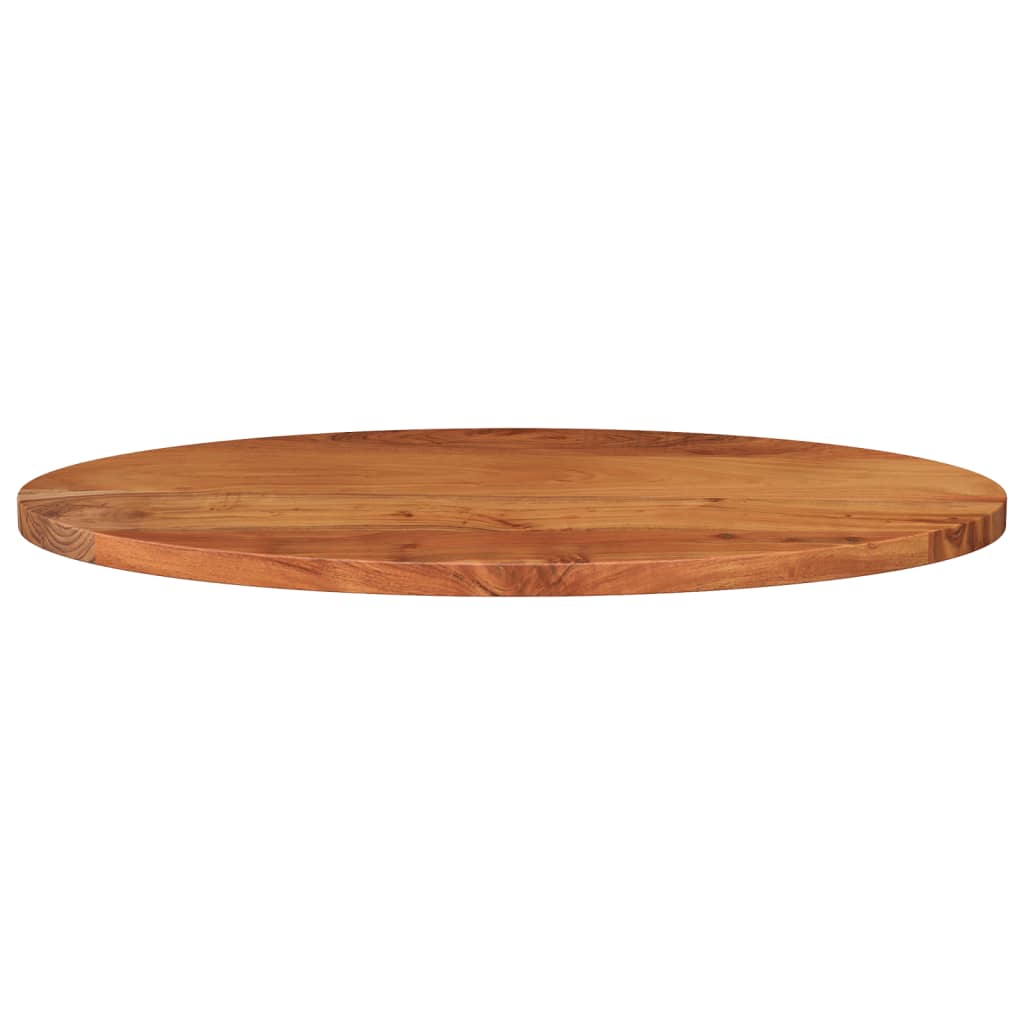 Piano Tavolo 110x40x2,5 cm Ovale in Legno Massello di Acacia