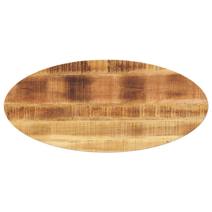 Piano Tavolo 90x40x2,5 cm Ovale in Legno Massello di Mango